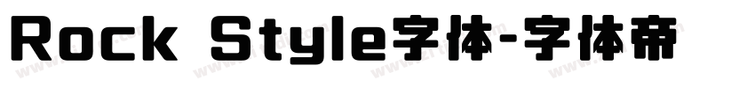 Rock Style字体字体转换